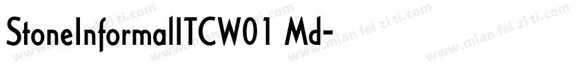 StoneInformalITCW01 Md字体转换